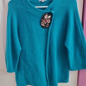 JM Collection 3/4 sleeve jacket size M